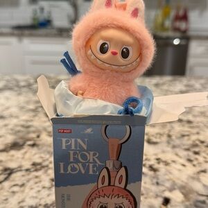 Pop Mart Labubu The Monsters Pin for Love Series “U”